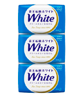 KAO «White» - Увлажняющее крем-мыло для тела с ароматом белых цветов, коробка 3 х 130 гр.