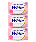 KAO «White» - Увлажняющее крем-мыло для тела с ароматом розы, коробка 3 х 130 гр.