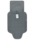 «Baby Smile» - Защитный коврик с дополнительной защитой для сиденья автомобиля под авторесло с квадратным рисунком(серый)