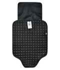 «Baby Smile» - Защитный коврик с дополнительной защитой для сиденья автомобиля под авторесло с квадратным рисунком(черный)
